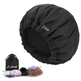 Heat Cap For Deep Conditioning - Microwave Heated Hair Cap With Flaxseed Cordless Hair Steamer With 17 Accessories